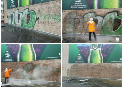 Graffitientfernung Klinker Düsseldorf